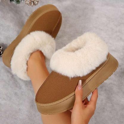 Cozy Women's Suede Shearling Ankle Moccasin Boots with Memory Foam for Ultimate Comfort