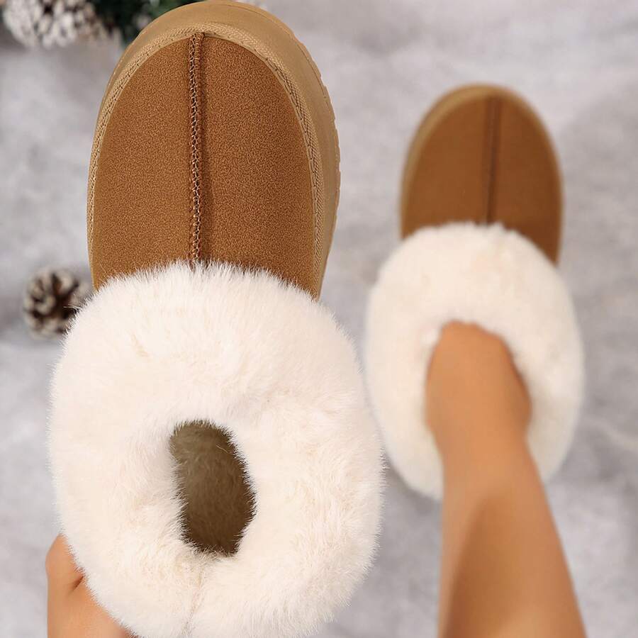 Cozy Women's Suede Shearling Ankle Moccasin Boots with Memory Foam for Ultimate Comfort