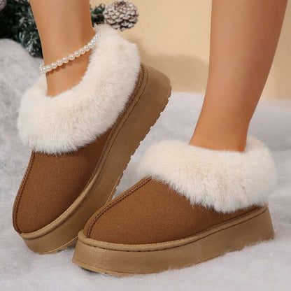 Cozy Women's Suede Shearling Ankle Moccasin Boots with Memory Foam for Ultimate Comfort