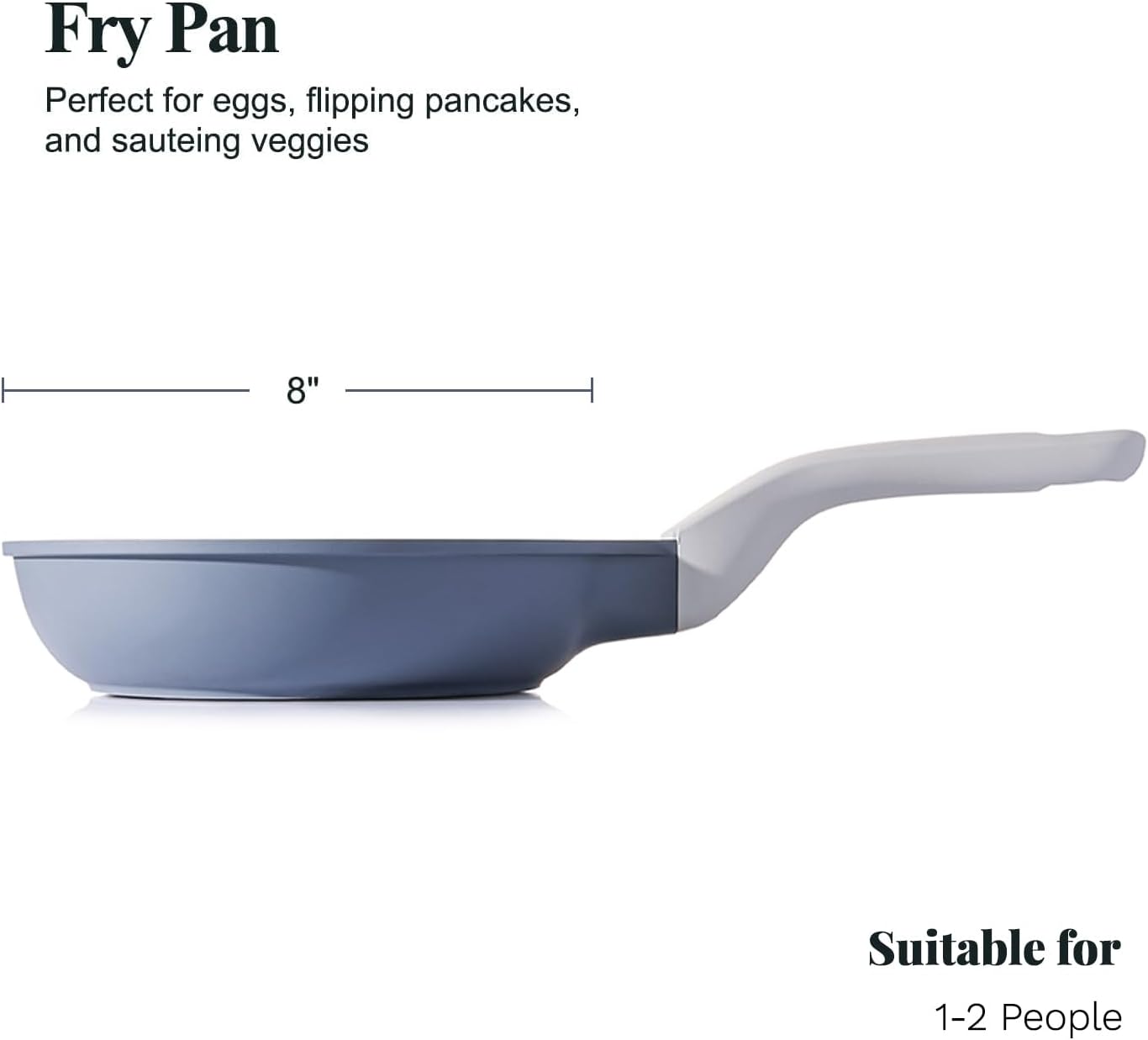 Frying Pan, Nonstick Pan Skillet, PTFE PFOA And PFAS Free, Ceramic Frying Pan (8") CA Ticaret