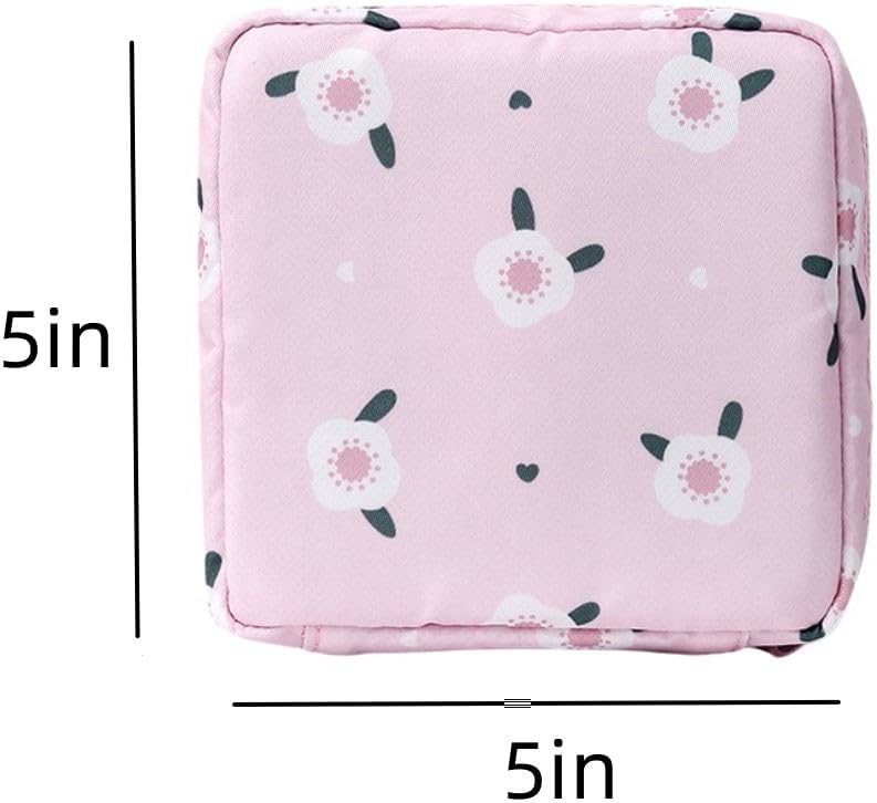 2 Pcs Mini Makeup Bag, Cute Pocket, Portable Cosmetic Bag, Travel Makeup Pouch, Storage Bag, Pink and White