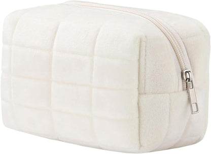 Small Makeup Bag, Checkered Travel Makeup Bag for Women, (3.93 x 7.08 x 3.93 inch)