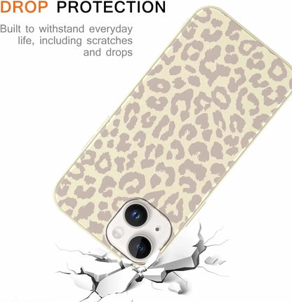 Leopard Print Phone Case - 3 Pack Cute Cheetah Print for iPhone 13/14 6.1" Phone Case, Soft Silicone Slim TPU Shockproof Protective Fundas for Women Girls