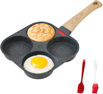 Frying Pan, 4 Cup Nonstick Granite Egg Frying Pan, Compatible with Gas Stove and Induction Cooktop (7.2 x 7.5 x 1") CA Ticaret