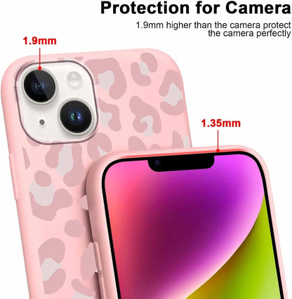 Leopard Print Phone Case - 3 Pack Cute Cheetah Print for iPhone 13/14 6.1" Phone Case, Soft Silicone Slim TPU Shockproof Protective Fundas for Women Girls