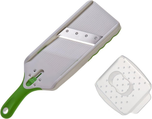 Mandoline Slicer, Hand washable, Stainless Steel Mandoline Slicer (12.75"L x 5"W x 1.5"H) CA Ticaret