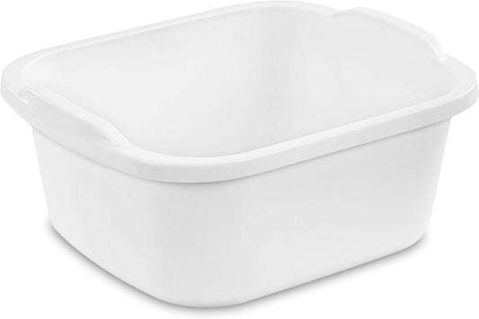 Plastic White Washing Up Bowl, Heavy 12 QT CA Ticaret