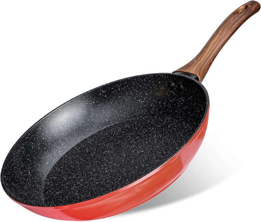 Frying Pan, Nonstick Granite Coating Pan, PFOA Free Healthy Omelette Pan, Dishwasher Safe Skillet (11") CA Ticaret