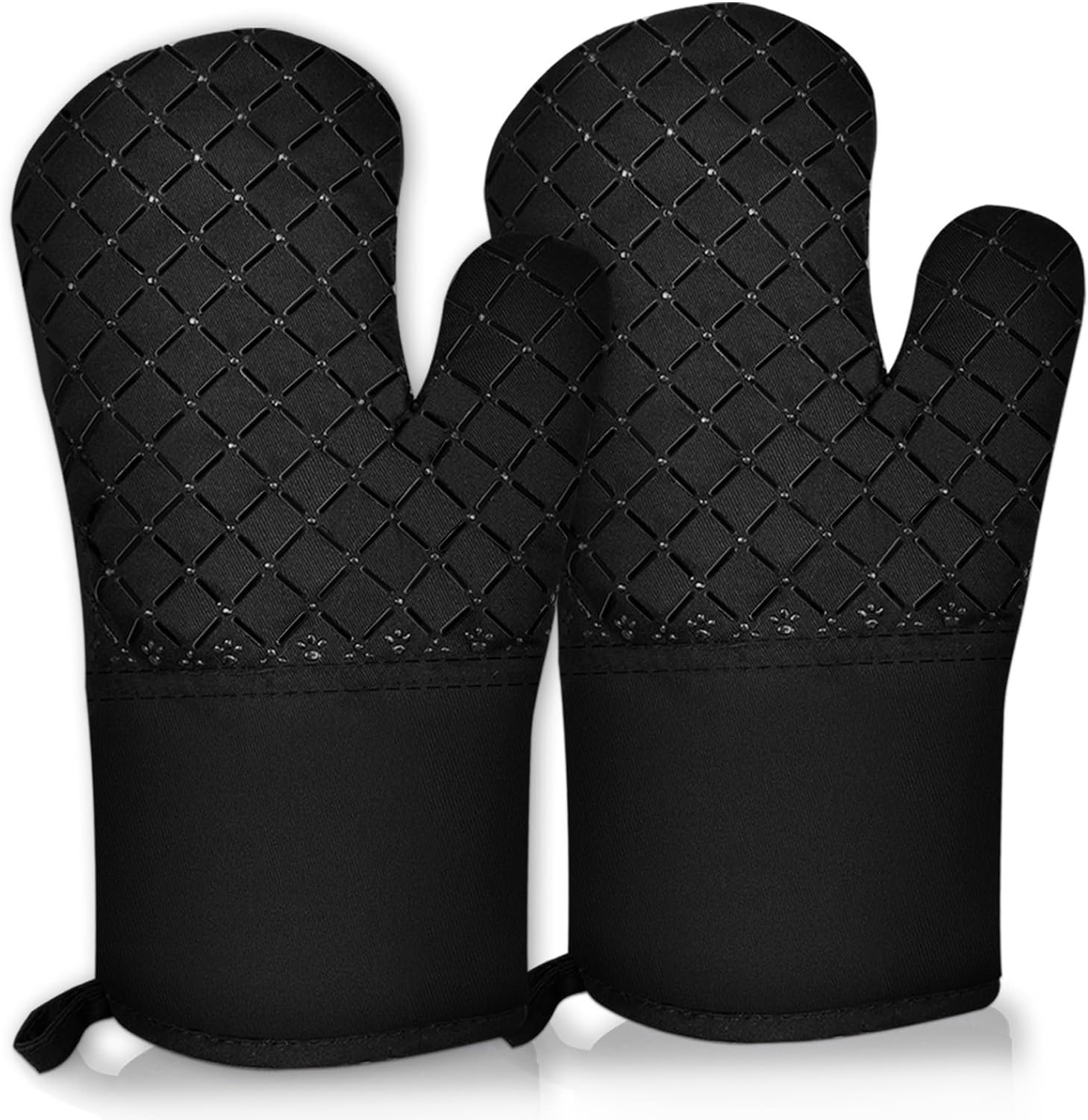 Oven Gloves, Heat Resistant for Kitchen, Oven Gloves with Silicone Strip and Soft Lining, Multipurpose Gloves (11.81"L x 27.56"W) CA Ticaret