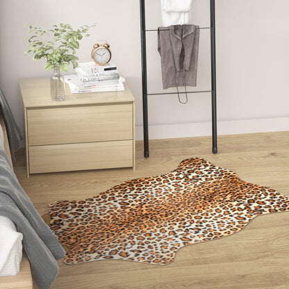 Leopard Print Area Rug - Cute Cheetah Print Rug for Living Room or Bedroom, Non-Slip Animal Skin Carpet, 43.3" L x 29.5" W