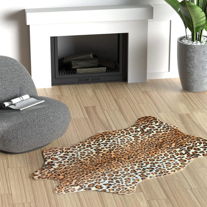 Leopard Print Area Rug - Cute Cheetah Print Rug for Living Room or Bedroom, Non-Slip Animal Skin Carpet, 43.3" L x 29.5" W